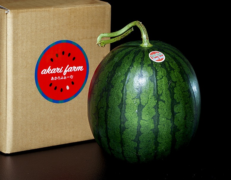 西出英晃さんの小玉スイカ ひとりじめbonbon 熊本県産 2 3l 約2 5kg 1玉 冷蔵 豊洲市場ドットコム