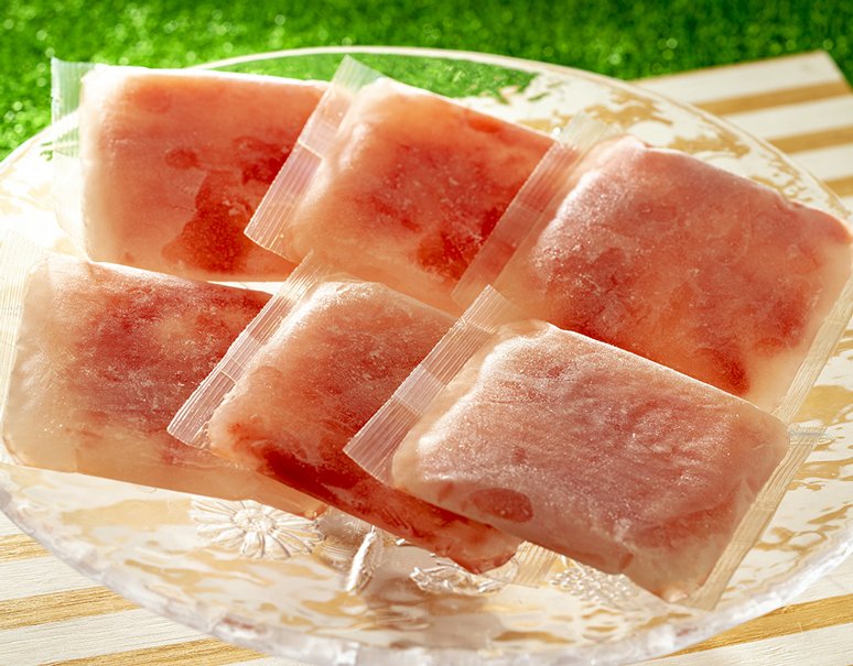 尾花沢スイカジュース 果汁100 100g 15袋 酸化防止剤無添加 冷凍 豊洲市場ドットコム