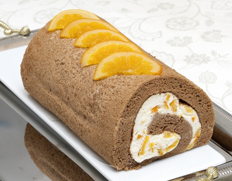 フルーツのウメダ選べる Dショコラフルーツロールケーキ オレンジマーマレードロールケーキ 1本ずつ 各直径9cmx長さ約16cm 冷蔵 豊洲市場ドットコム